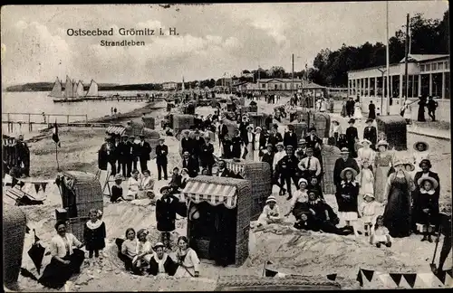 Ak Grömitz in Ostholstein, Strandleben