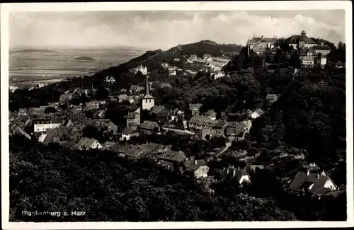 Ak Blankenburg am Harz, Wohnhäuser, Kirche