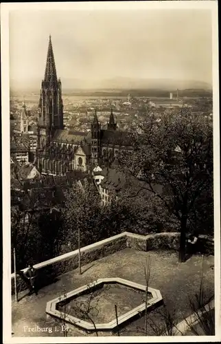 Ak Freiburg im Breisgau, Münster, Panorama