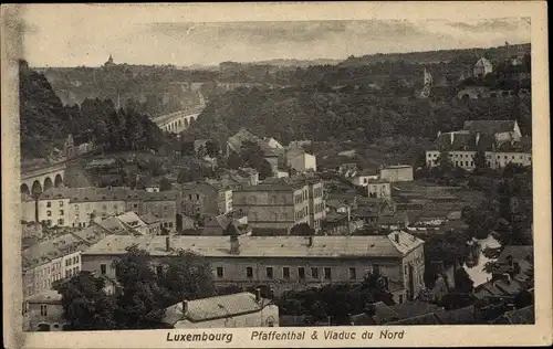 Ak Luxemburg, Pfaffenthal et Viaduc du Nord