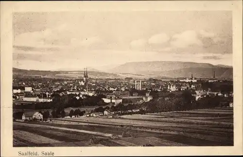 Ak Saalfeld an der Saale Thüringen, Gesamtansicht