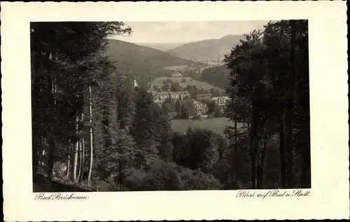 Ak Bad Brückenau in Unterfranken, Blick auf Bad und Stadt