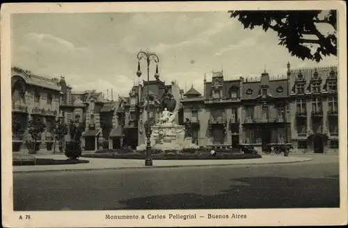 Ak Buenos Aires Argentinien, Monumento a Carlos Pellegrini