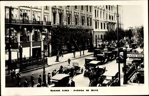 Ak Buenos Aires Argentinien, Avenida de Mayo