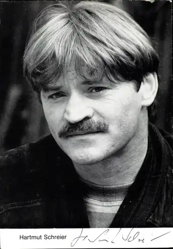 Ak Schauspieler Hartmut Schreier, Portrait, signiert