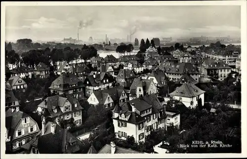 Ak Kehl am Rhein Ortenaukreis Baden Württemberg, Teilansicht vom Ort