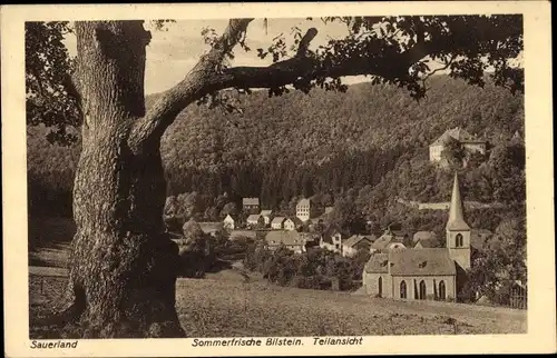 Ak Bilstein Lennestadt im Sauerland, Teilansicht, Kirche