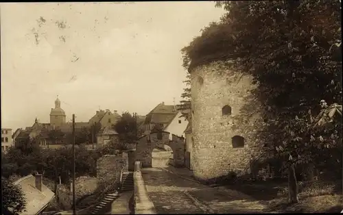 Ak Querfurt in Sachsen Anhalt, Schlossbrücke