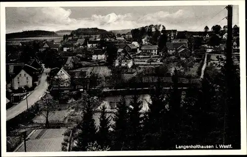 Ak Langenholthausen Balve im Märkischen Kreis, Totalansicht von Ort