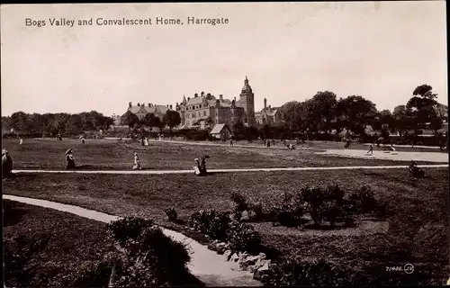 Ak Harrogate Knaresborough Yorkshire England, Bogs Valley and Convalescent Home