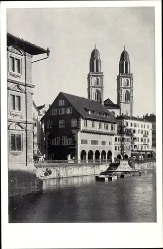 Ak Zürich Stadt Schweiz, Haus zum Rüden