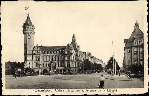 Ak Luxemburg, Caisse d'Epargne et Avenue de la Liberté