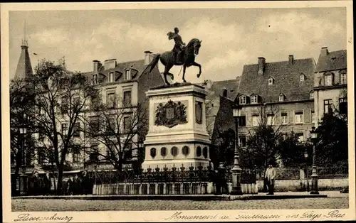 Ak Luxemburg, Monument de Guillaume des Pays-Bas