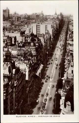 Ak Buenos Aires Argentinien, Avenida de Mayo