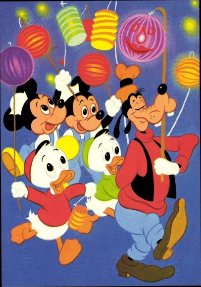 Disney Walt Micky Maus Minnie Mond Herz Sterne Kat. Unterhaltung Nr