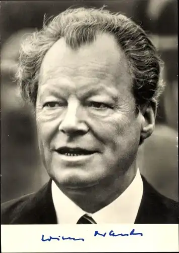 Ak Bundeskanzler Willy Brandt, Portrait, SPD