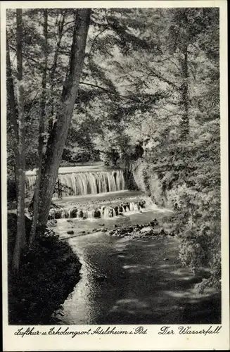 Ak Adelsheim im Neckar Odenwald Kreis, Der Wasserfall