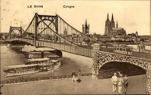 10 alte Ak Köln am Rhein, Diverse Ansichten