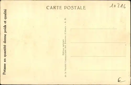 Ak Mulhouse Mülhausen Elsass Haut Rhin, Mines Domaniales de Potasse d'Alsace, Cours de couture