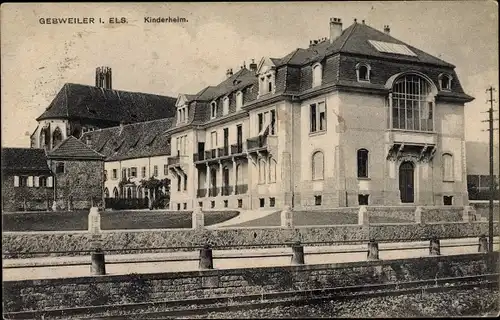 Ak Guebwiller Gebweiler Elsass Haut Rhin, Kinderheim 