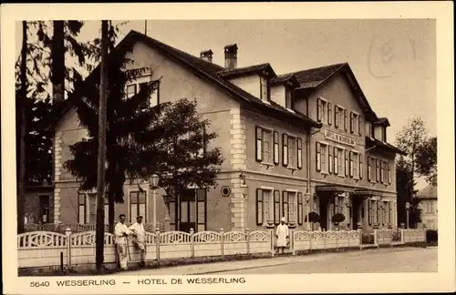 Ak Husseren Wesserling Hüsseren Wesserling Elsass Haut Rhin, Hotel