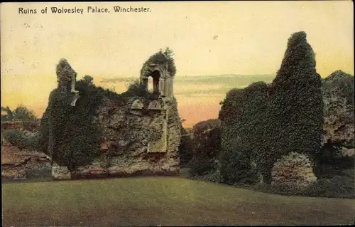 Ak Winchester South East England, Ruins of Wolvesley Palace