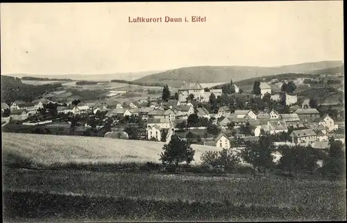 Ak Daun in der Eifel Rheinland Pfalz, Luftkurort, Ortsansicht 