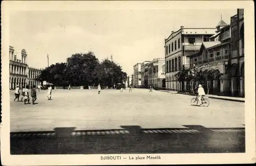 Ak Djibouti Dschibuti, La place Ménélik