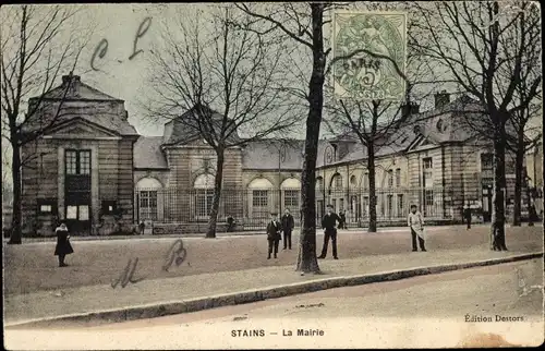 Ak Stains Seine Saint Denis, La Mairie