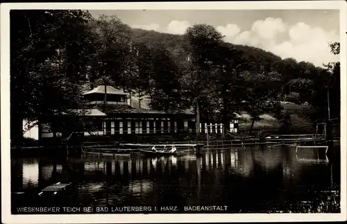 Ak Bad Lauterberg im Harz, Wiesenbeker Teich, Badeanstalt 