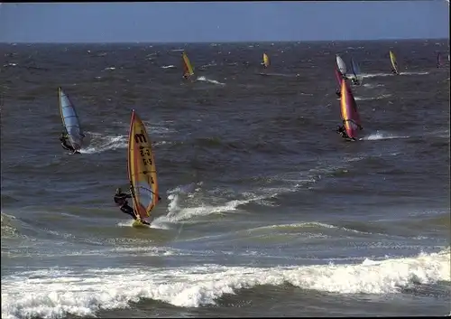 Ak Windsurfer an der deutschen Küste