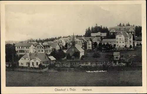 Ak Oberhof im Thüringer Wald, Oberland, Häuser, Kirche