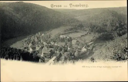 Ak Treseburg Thale im Harz, Talansicht 