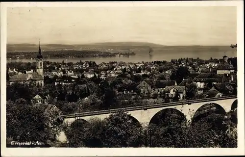 Ak Emmishofen Kreuzlingen Kt. Thurgau Schweiz, Teilansicht, Viadukt