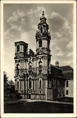 Ak Krzeszów Kamienna Góra Grüssau Schlesien, Klosterkirche in d. Benediktinerabtei