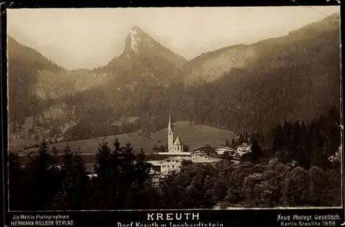 Ak Kreuth am Tegernsee Oberbayern, Leonhardstein, Kirche, NPG, Hermann Hillger Verlag