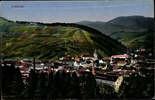 Ak Lièpvre Leberau Elsass Haut Rhin, Vue générale