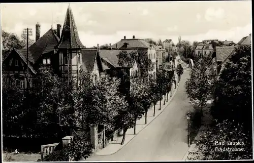 Ak Bad Lausick in Sachsen, Badstraße 