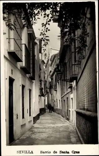 Ak Sevilla Andalusien Spanien, Barrio de Santa Cruz