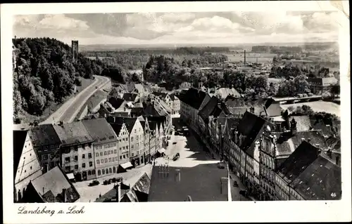 Ak Landsberg am Lech in Oberbayern, Teilpanorama