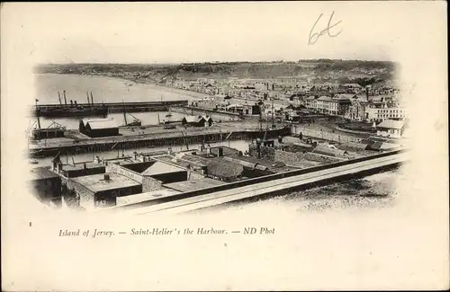 Ak Saint Helier Jersey Kanalinseln, Harbour, Le Port