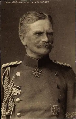 Ak Generalfeldmarschall August von Mackensen, Feldgrau, Merité Orden