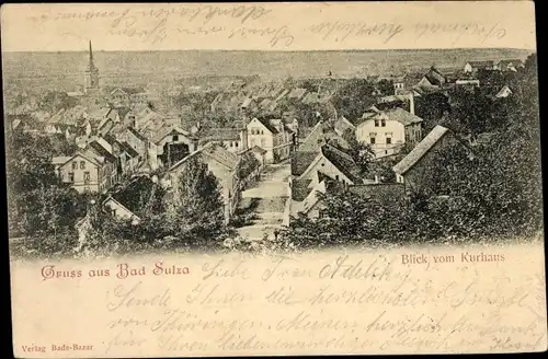 Ak Bad Sulza in Thüringen, Teilansicht vom Ort, Kirche, Blick vom Kurhaus