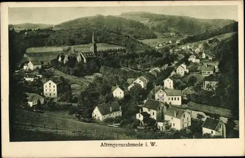 Ak Altroggenrahmede Altena im Märkischen Kreis, Kirche, Totalansicht 