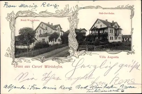 Ak Bad Wörishofen im Unterallgäu, Villa Augusta