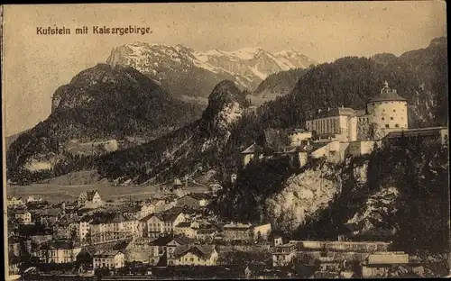 Ak Kufstein in Tirol, Festung, Ort, Kaisergebirge