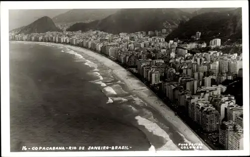 Ak Copacabana Rio de Janeiro Brasilien, Blick auf die Stadt, Hochhäuser