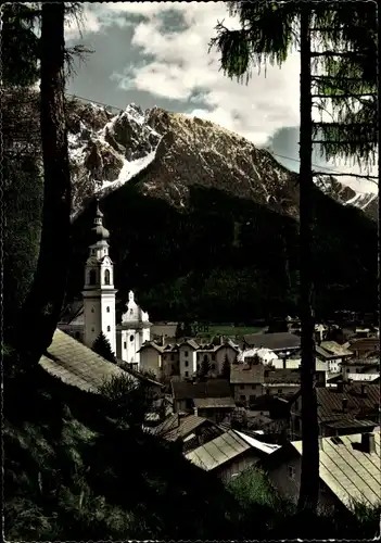 Ak Toblach Dobbiaco Südtirol, Kirche, Pustertal, Dolomiten