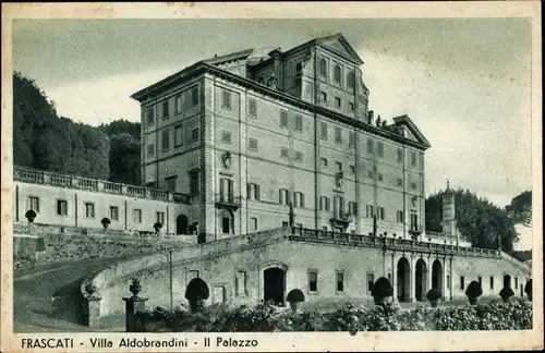 Ak Frascati Lazio, Villa Aldobrandini, Il Palazzo