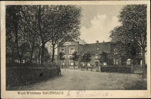 Ak Rath Düsseldorf am Rhein, Wald Wirtshaus Bauenhaus, Bes. L. Gerber